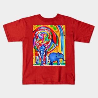 Elephant family Kids T-Shirt